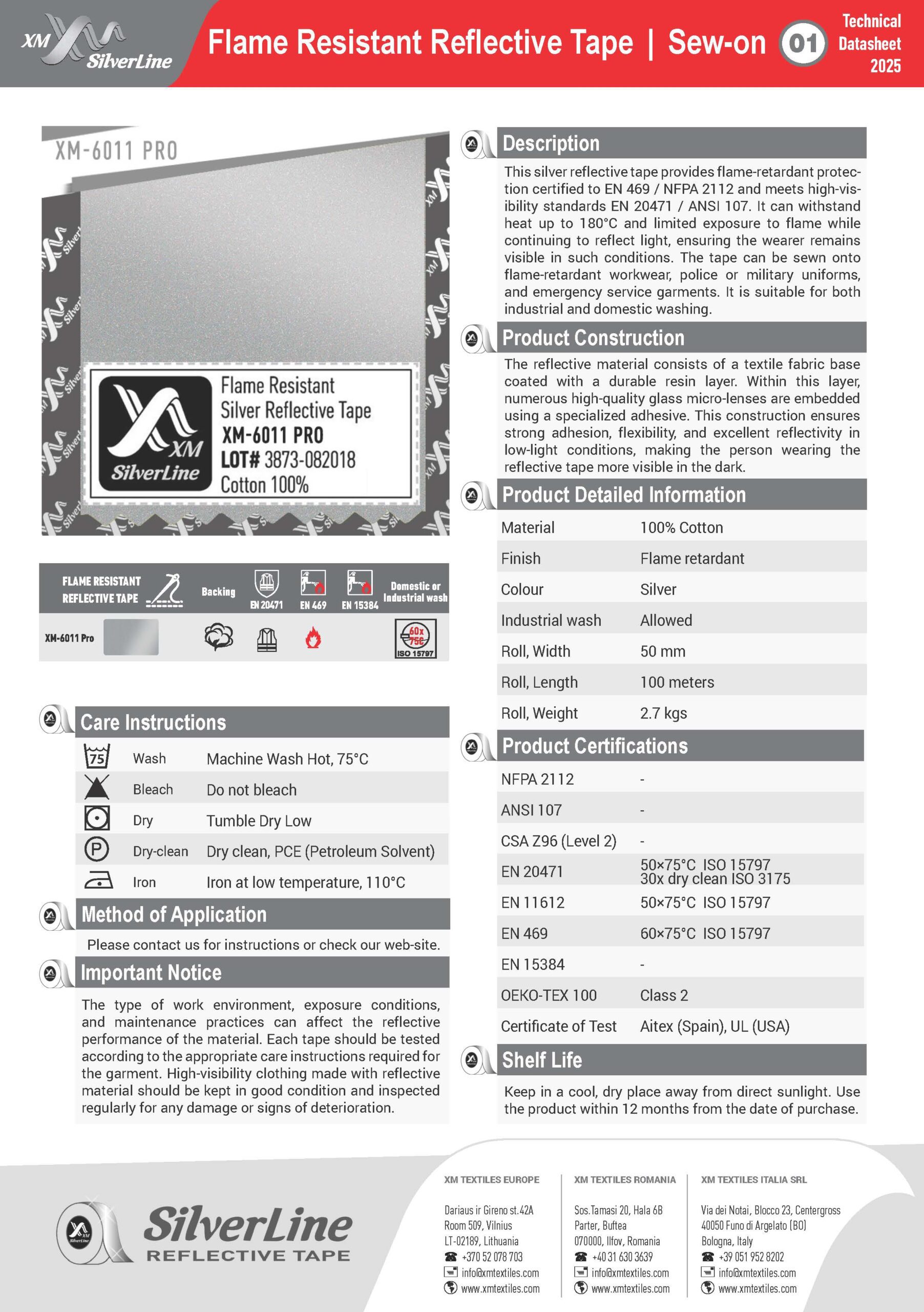 XM-6011: Technical datasheet