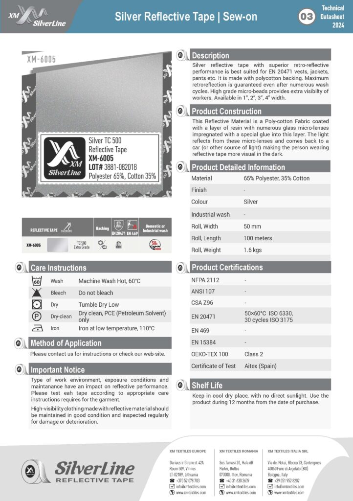 XM-6005: Technical datasheet XM-6005: Technical datasheet