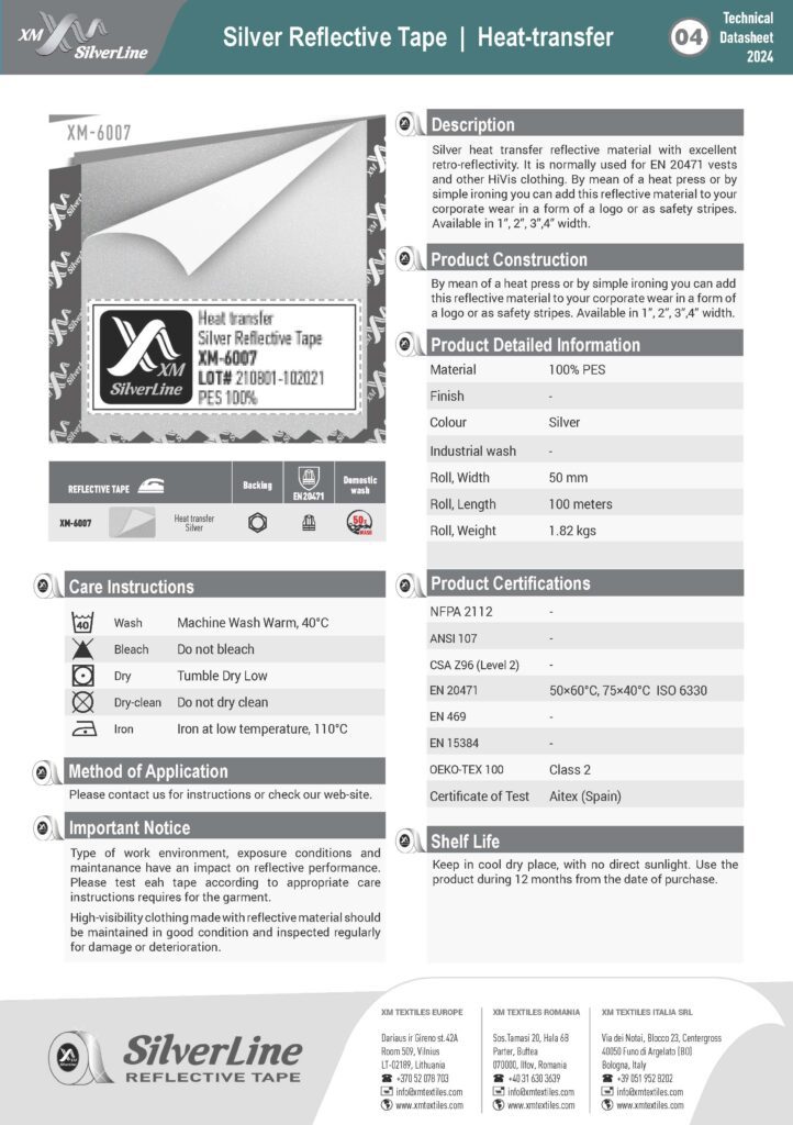 XM-6007: Technical datasheet XM-6007: Technical datasheet