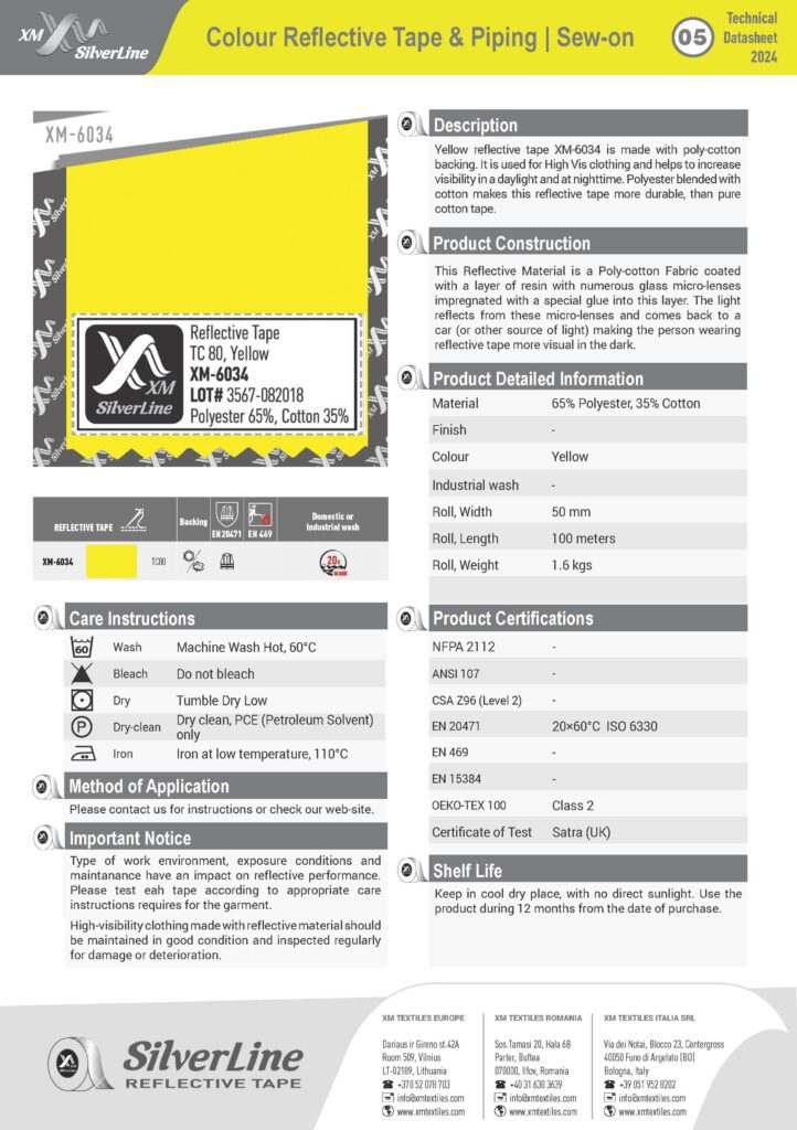 XM-6034: Technical datasheet XM-6034: Technical datasheet