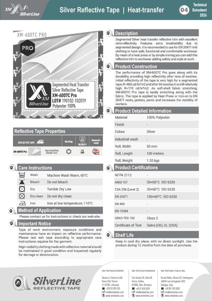 XM-6007C PRO: Technical datasheet