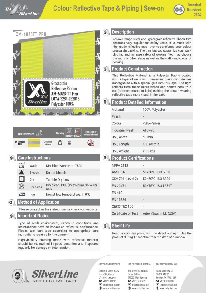 XM-6023C PRO: Technical datasheet