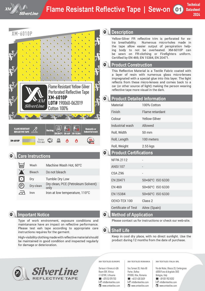 XM-6010P: Technical datasheet