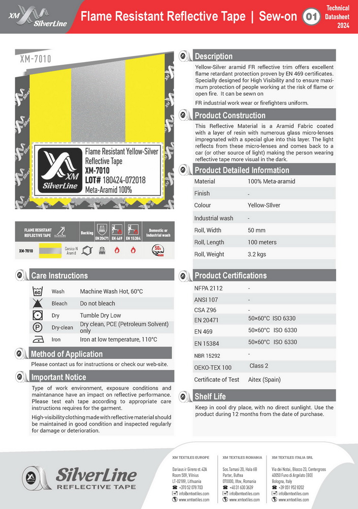 XM-7010: Technical datasheet