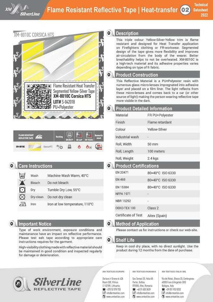 XM-8010C: Technical datasheet