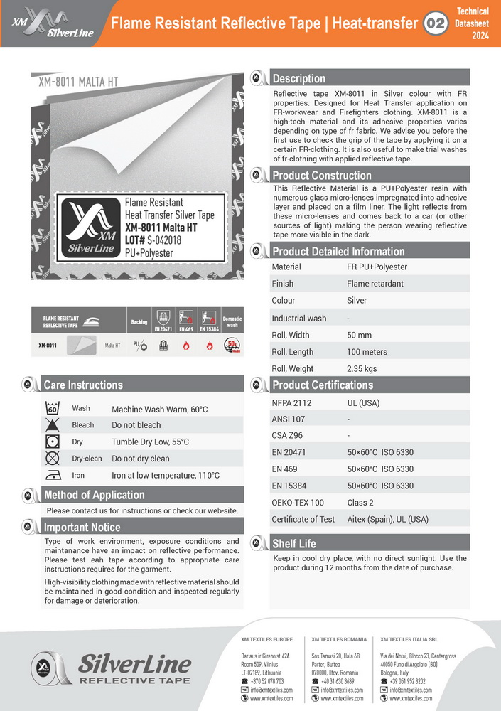 XM-8011: Technical datasheet XM-8011: Technical datasheet