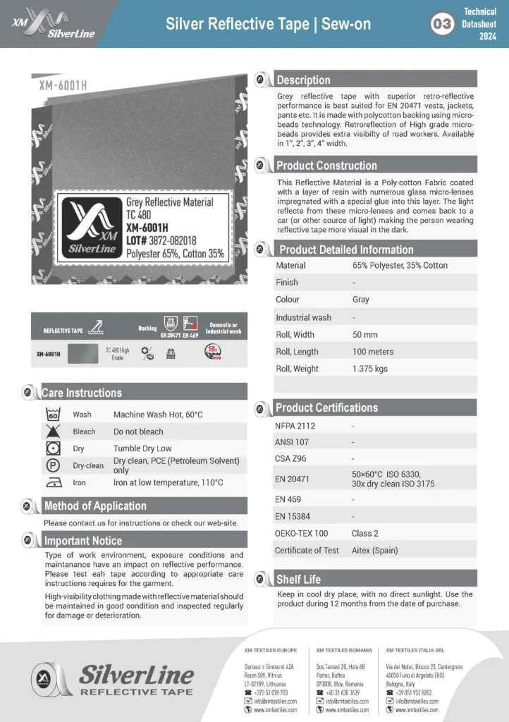 XM-6001H: Technical datasheet